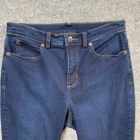 Duluth Trading Jeans Womens 8 Short Denim 27 Inch Inseam Mid Rise Skinny Ankle - Picture 3 of 13